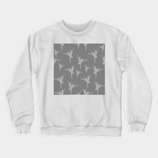 Ballerina Grey Pattern Crewneck Sweatshirt